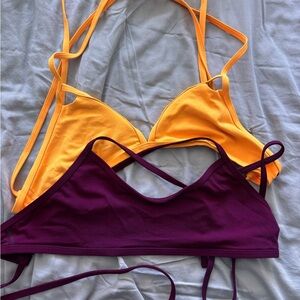 Jolyn Bikini Tops in Yellow and Purple
